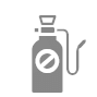 Icon of a bottle with a crossed-out circle, indicating prohibition. The bottle has a cup-shaped cap and a tube attachment. The image is black and white, representing a warning or restriction related to the bottle's contents.